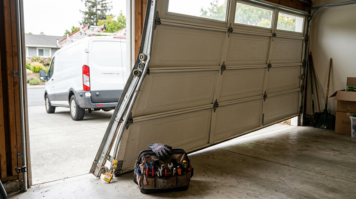Off-Track Door Repair